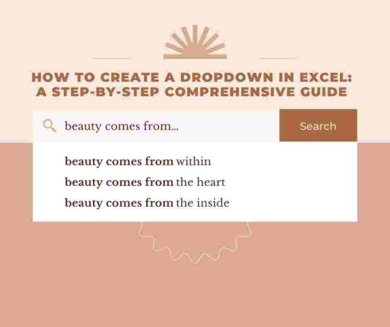 How to Create a Dropdown in Excel: A Step-by-Step Comprehensive Guide