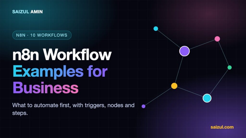 10 n8n Workflow Examples for Business: What to Automate First (With Steps and Nodes)